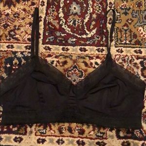 Sam Edelman Intimates Black And Sheer Bralette